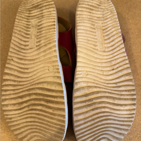 Haflinger Pink and White Sandals with Woven Design - Picture 5 of 7